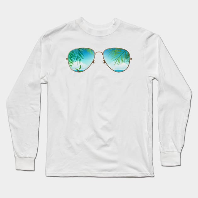 sunglass Long Sleeve T-Shirt by fathiali